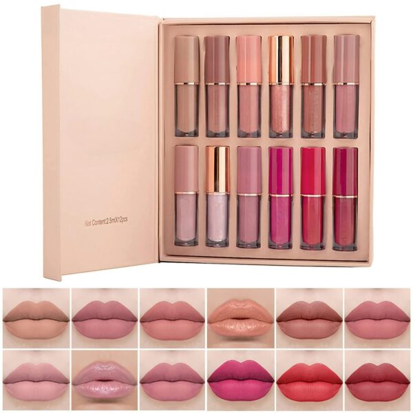 Handian Liquid matte Lipstick 12Pcs Set waterproof long lasting