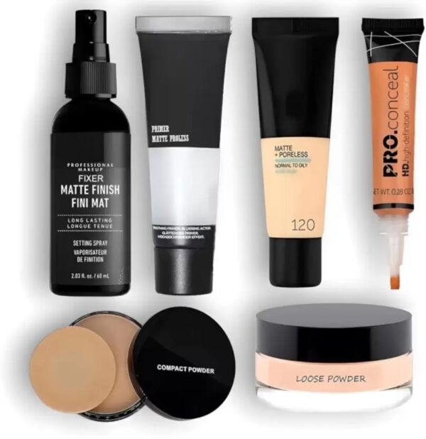 Face makeup combo kit of 6 unique beauty products for makeup with hd concealer (Pack of 6)