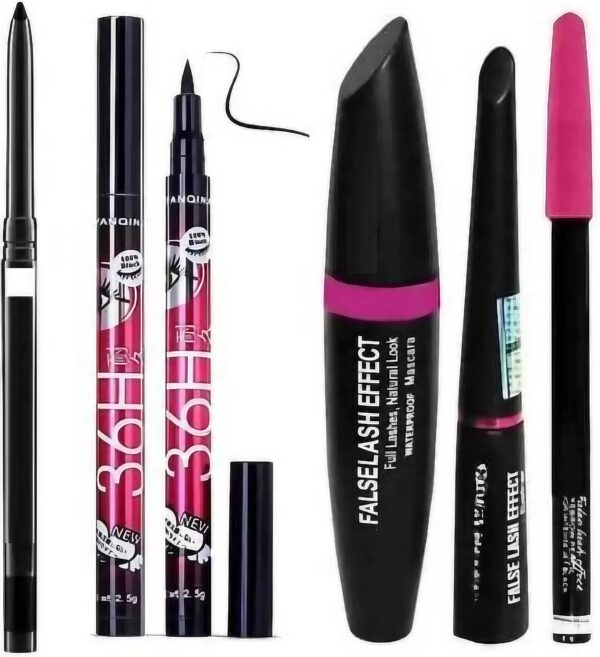 Kajal & Liquid-Eye Liner& 3in1 Beauty Eyeliner,Mascara,Eyebrow Pencil  (3 Items in the set)