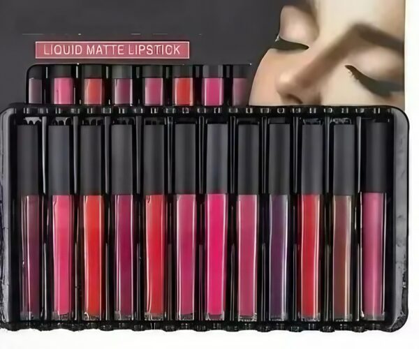 RED Edition Set of 12 Liquid Lipsticks Matte Finish Long Lasting Lipstick Combo Pack (Muticolor, 64 ml)