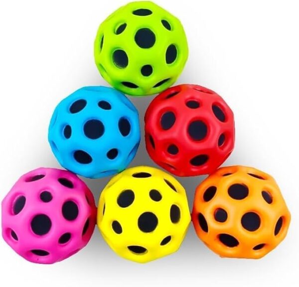 Super High Bouncing Ball, Super Hot Moon Ball and Space Balls for Kids and Adults,Improve Hand-Eye Coordination Bubble Ball Space Galaxy Bouncy Ball Easy to Grip and Pack of 1 (Random Color)