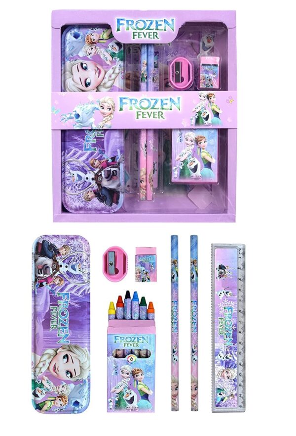 Stationary Kit Set for School Kids,Girls/Boys Birthday Gift - Pencil Pen Book Eraser Sharpener - Multicolor
